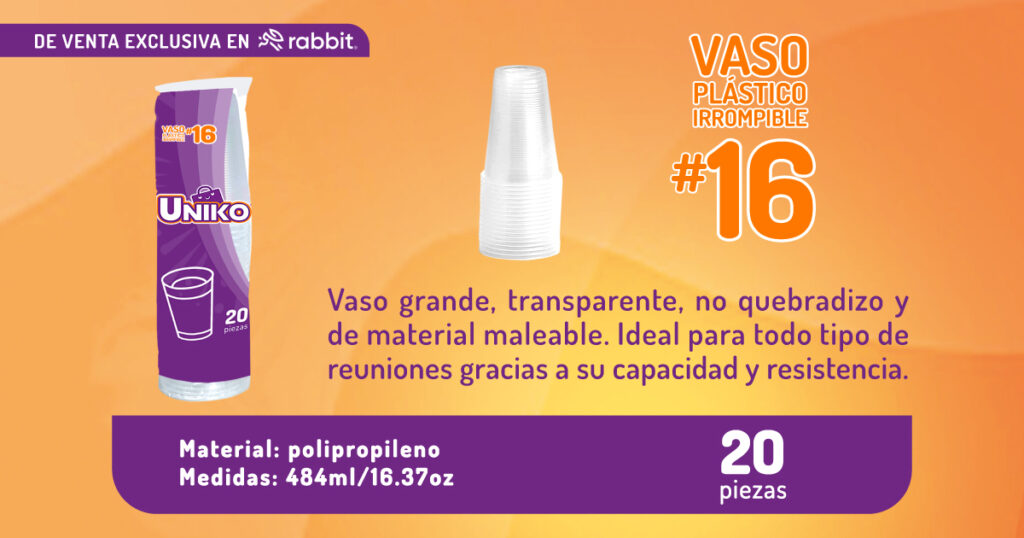 Vaso desechable 16